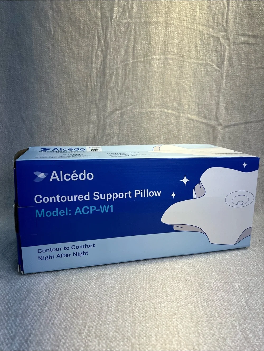 Alcedo Contoured Support Pillow, Better Sleep Cervical Support And Pain Relief